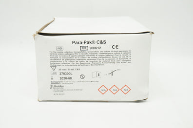 Meridian 900612 Para-Pak C&S 15ml - Box of 20 (x)